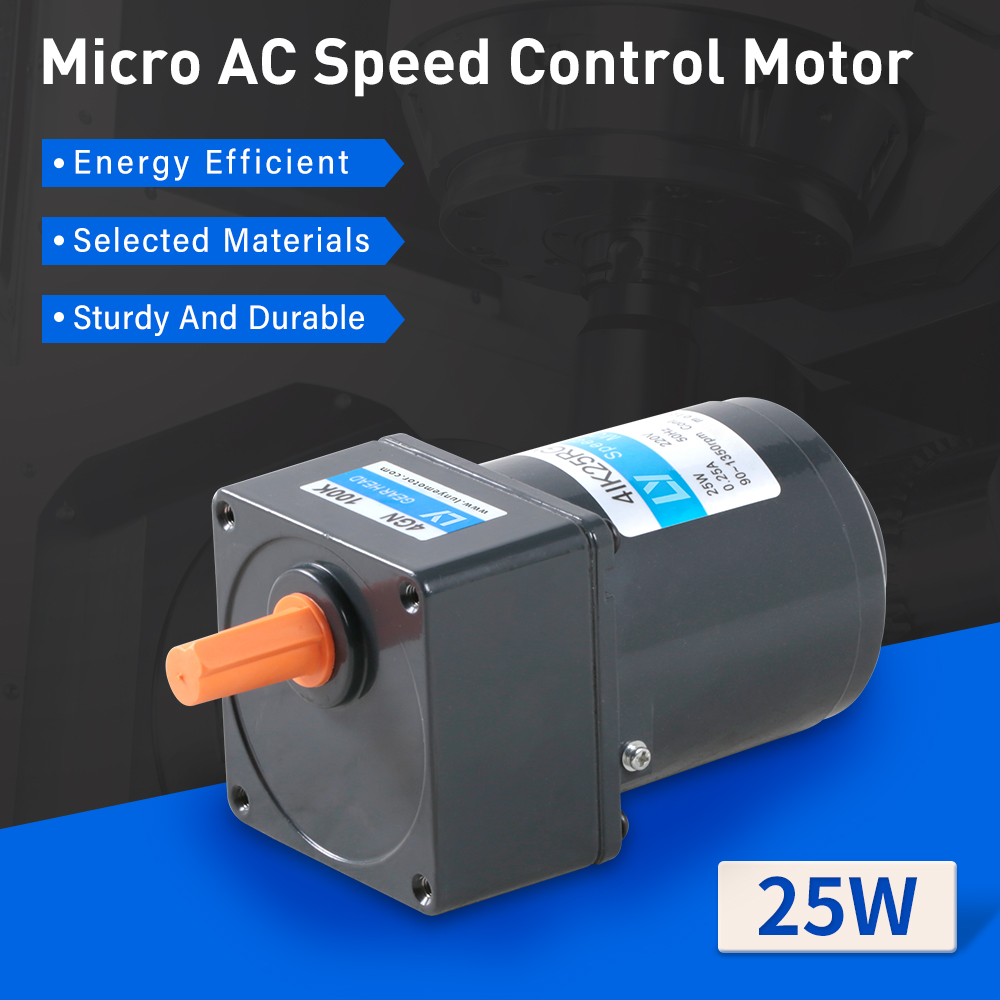 25W 80mm Flange Electric AC Gear Motor
