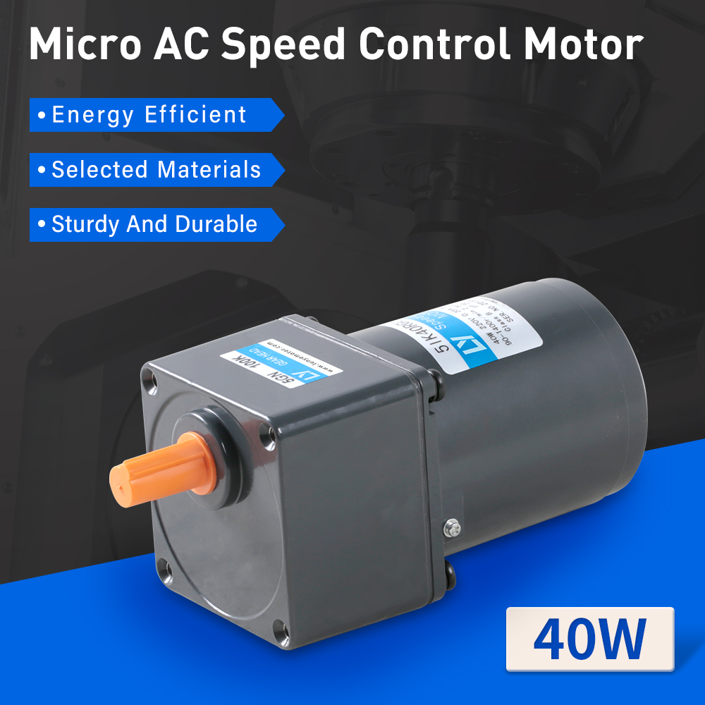 40W 90mm Flange Electric AC Gear Motor