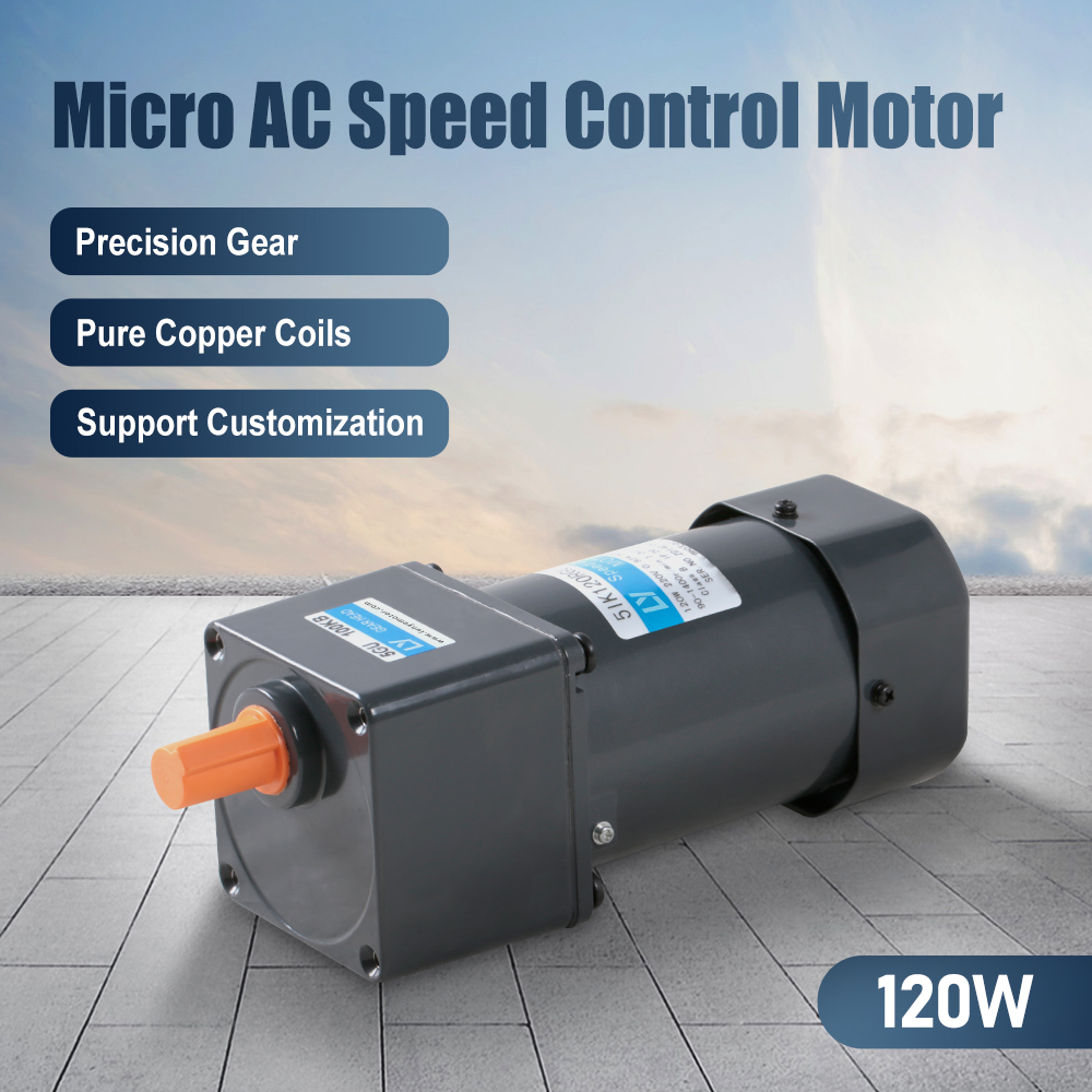 120W 90mm Flange Electric AC Gear Motor