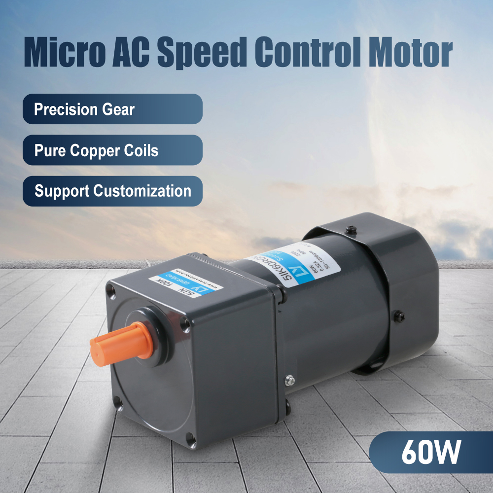 60W 90mm Flange Electric AC Gear Motor