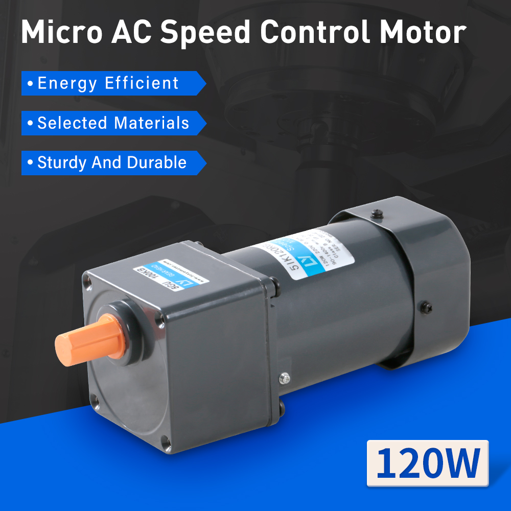 120W 104mm Flange Electric AC Gear Motor