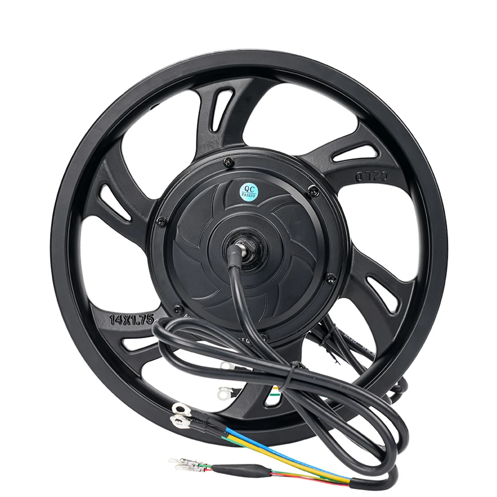 14Inch 1000/2500W 60/72V 80-90Km/h Gearless Hub Motor