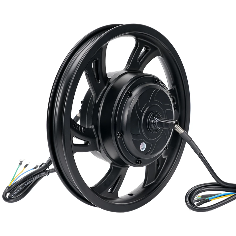 14Inch 1000/2500W 60/72V 80-90Km/h Gearless Hub Motor