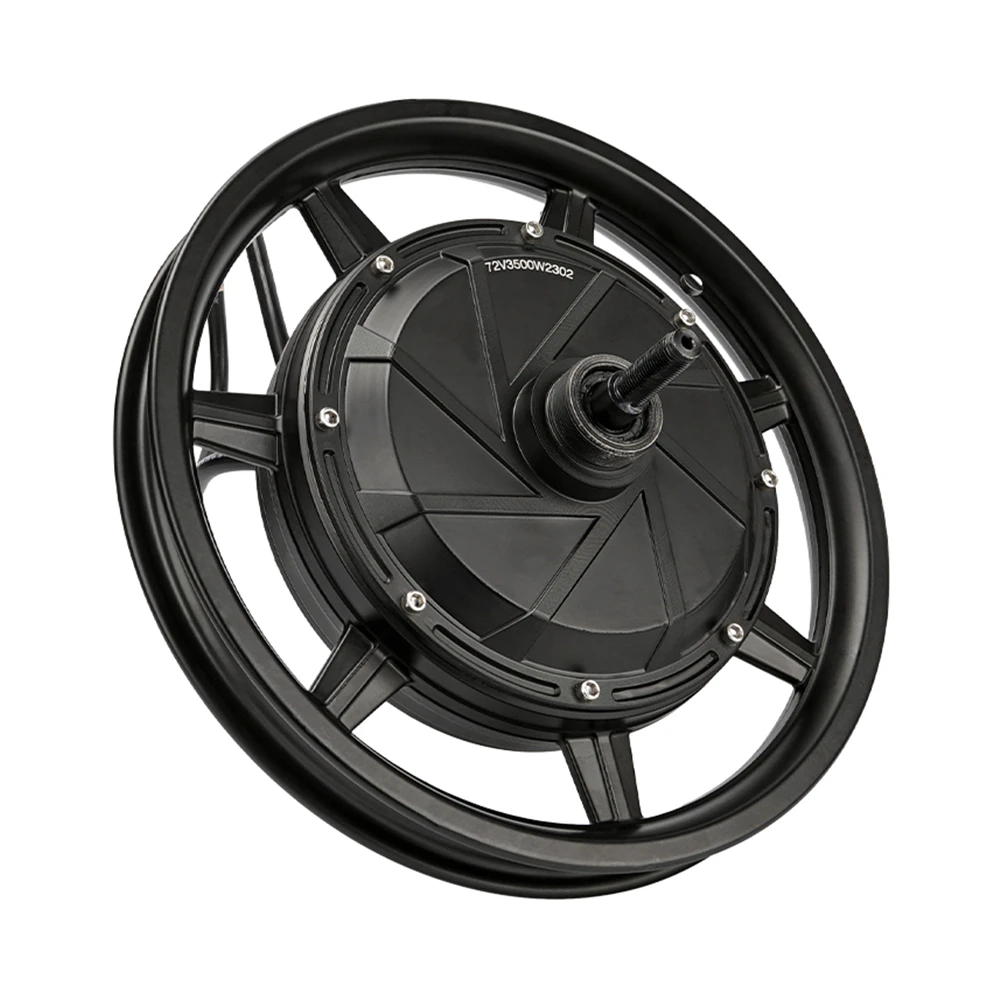 14Inch 72V 3000W 120km/h 135MM High Speed Gearless Hub Motor